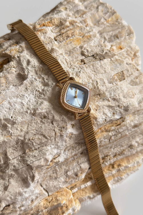 Arlina Mavi Kadran Gold Çelik Kordon Kadın Kol Saati