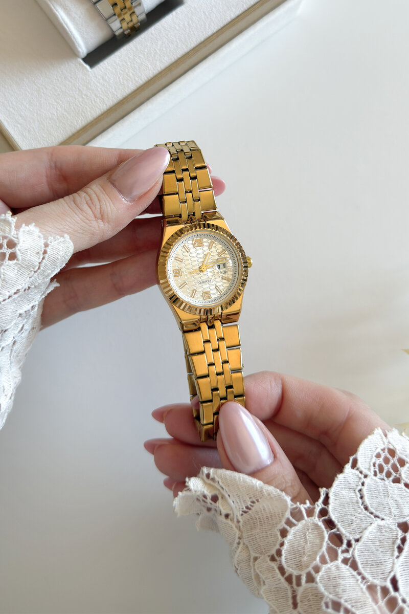 Aspen Ekru Kadran Gold Kadın Kol Saati - 5