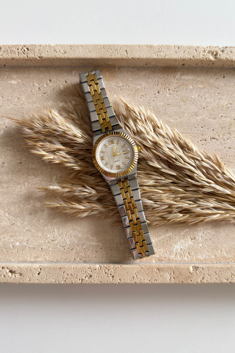 Aspen Ekru Kadran Gold-Silver Kadın Kol Saati - 3