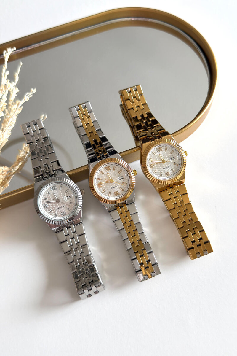 Aspen Ekru Kadran Gold-Silver Kadın Kol Saati - 4