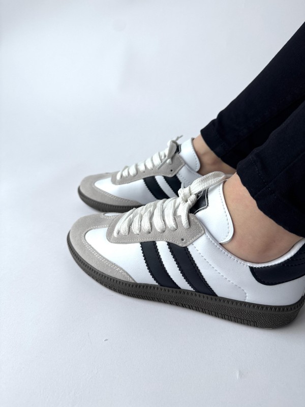 AYK-1014 Beyaz SMB Şeritli Sneaker