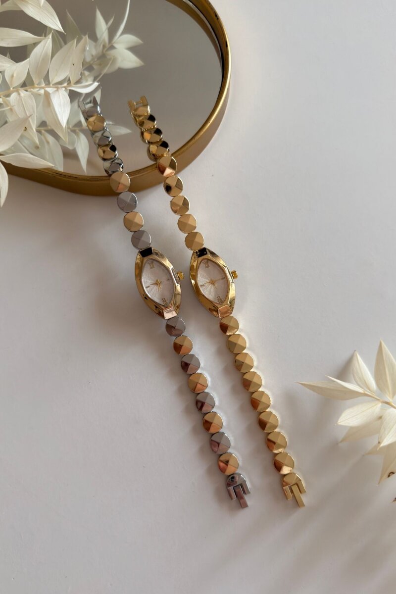 Bliss Ekru Kadran Gold-Silver Kadın Kol Saati - 2