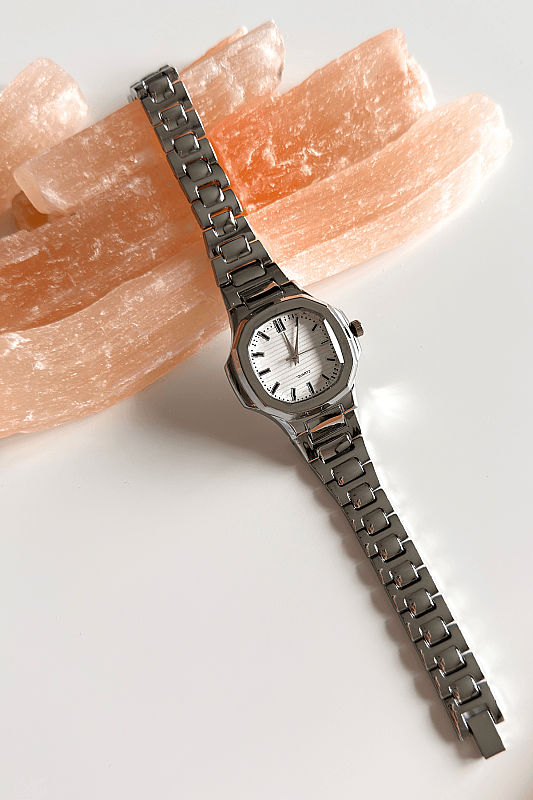 Cali Beyaz Kadran Silver Çelik Kordon Kadın Kol Saati - 1