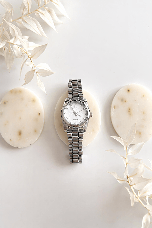 Carol Beyaz Kadran Silver Kordon Kadın Kol Saati - 1