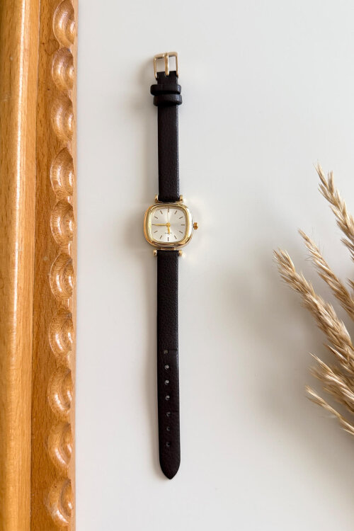 Dream Kahverengi Deri Kordon Kadın Kol Saati