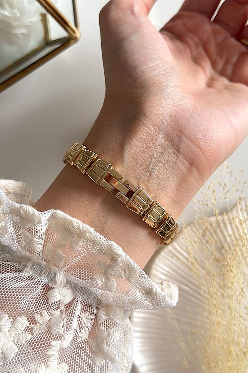 Elion Pudra Kadran Taşlı Metal Kadın Kol Saati - 4