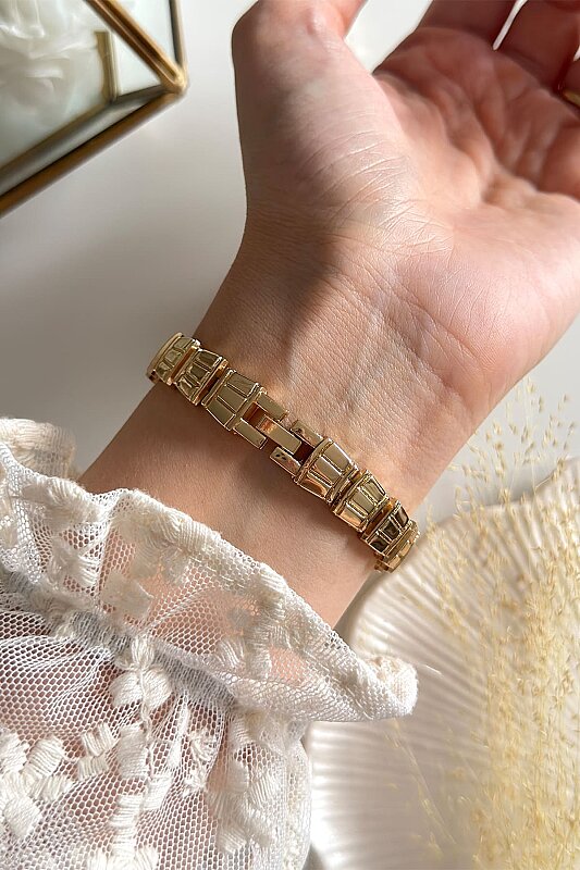 Elion Pudra Kadran Taşlı Metal Kadın Kol Saati - 4