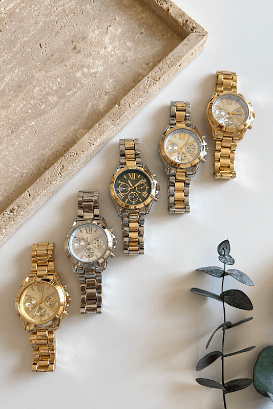 Elva Yeşil Kadran Gold-Silver Çelik Kadın Kol Saati - 2