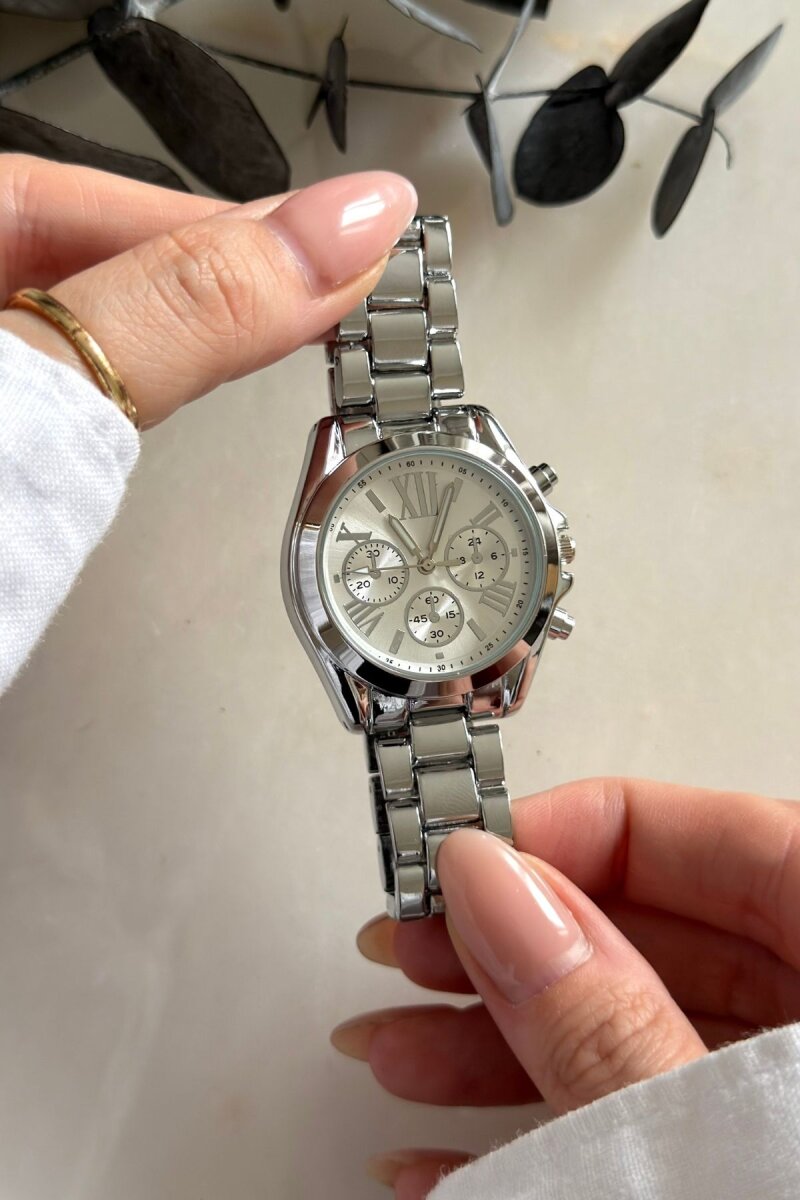 Elva Beyaz Kadran Silver Çelik Kadın Kol Saati - 2