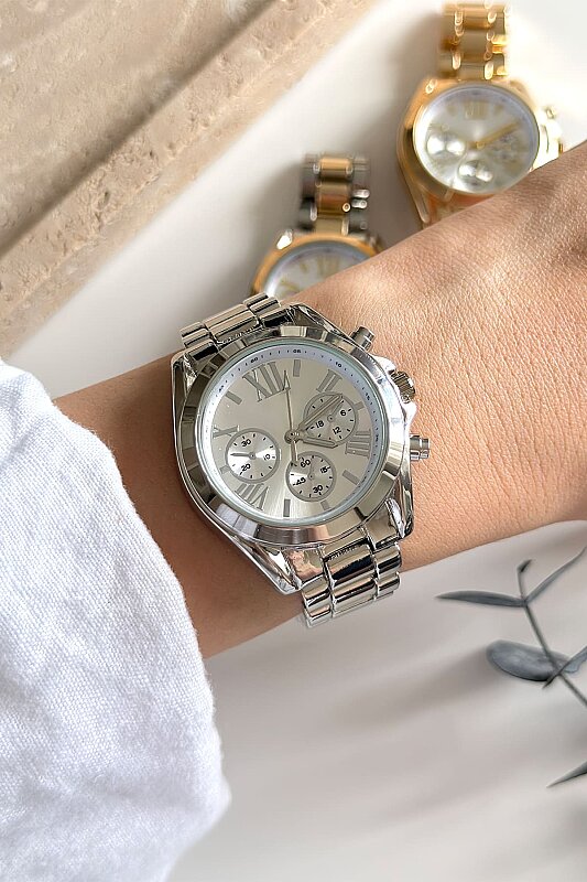 Elva Beyaz Kadran Silver Çelik Kadın Kol Saati - 3