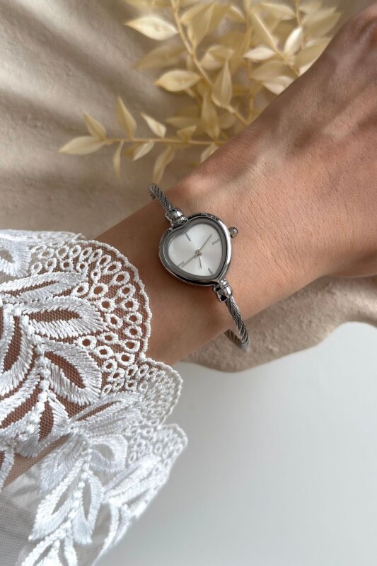 Eros Ekru Kadran Silver Kelepçe Kadın Kol Saati - 3