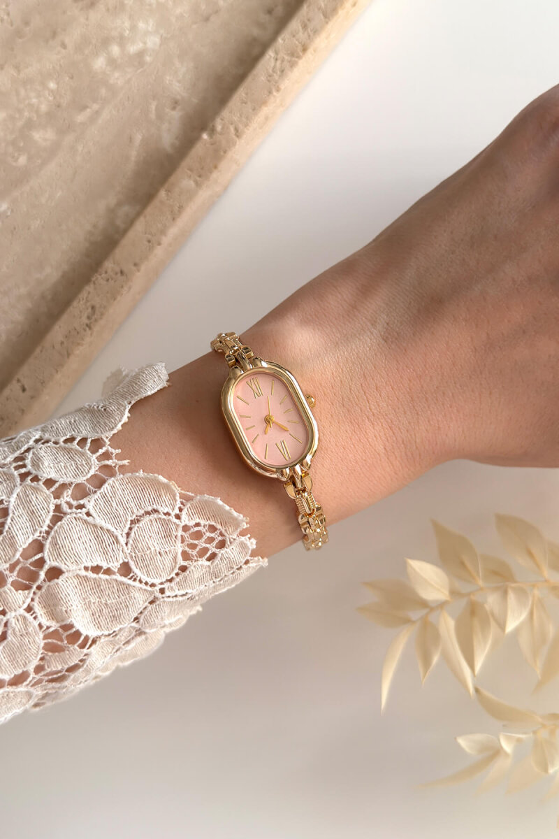 Fiore Pudra Kadran Gold Kadın Kol Saati - 1