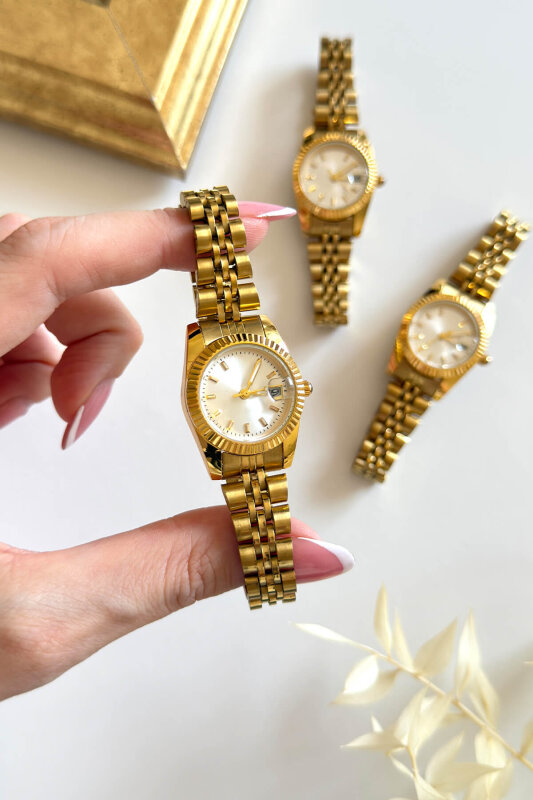 Iconic Ekru Kadran Gold Kadın Kol Saati - 5