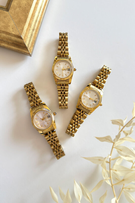 Iconic Ekru Kadran Gold Kadın Kol Saati - 4
