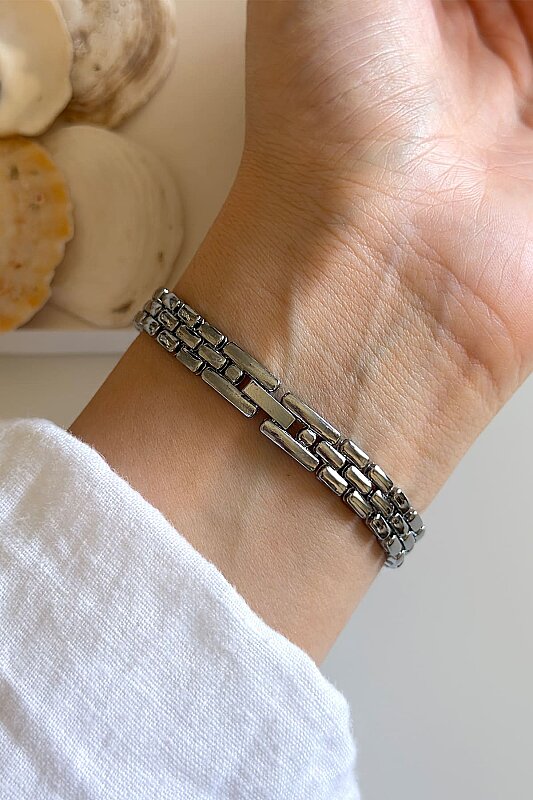 Jessie Beyaz Kadran Gold Kordon Kadın Kol Saati - 2