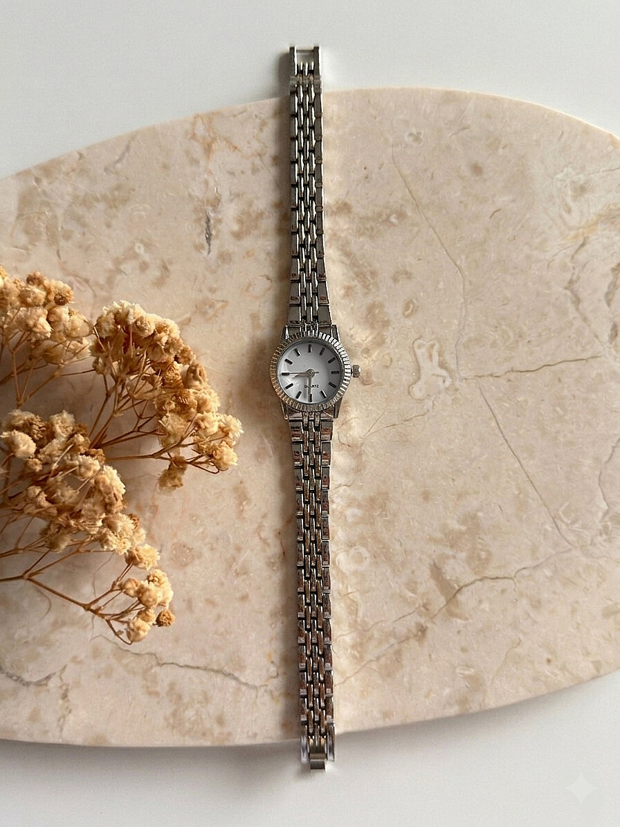 Kate Beyaz Kadran Silver Çelik Kordon Kadın Kol Saati - 1