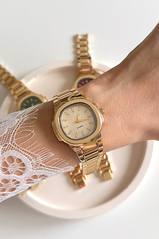 Lavi Gold Kadran Metal Kordon Kadın Kol Saati - 1