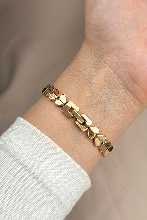 Lenix Gold Kadran Kalp Çelik Kordon Kadın Kol Saati - 3