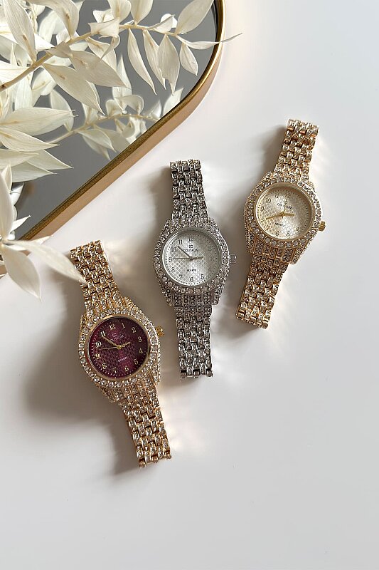 Lior Ful Taşlı Silver Çelik Kordon Kol Saati - 2