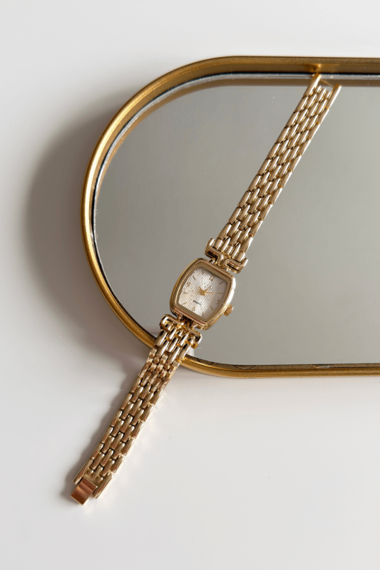 Liora Gold Kadran Çelik Kordon Kadın Kol Saati - 1