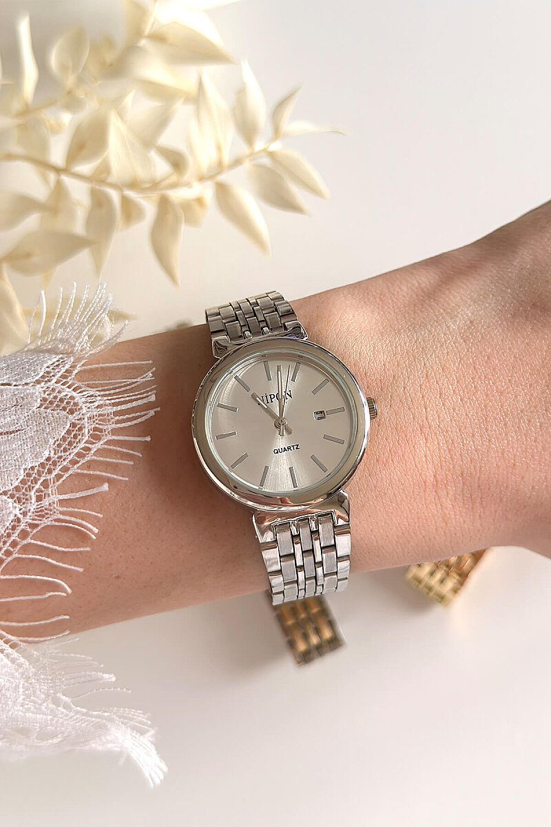 Lucia Silver Kadran Çelik Kordon Kadın Kol Saati - 1