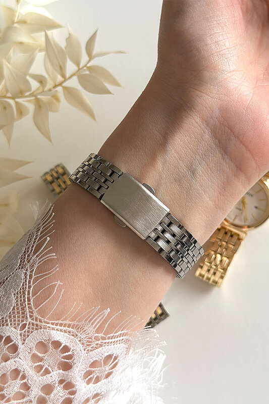 Lucia Silver Kadran Çelik Kordon Kadın Kol Saati - 3