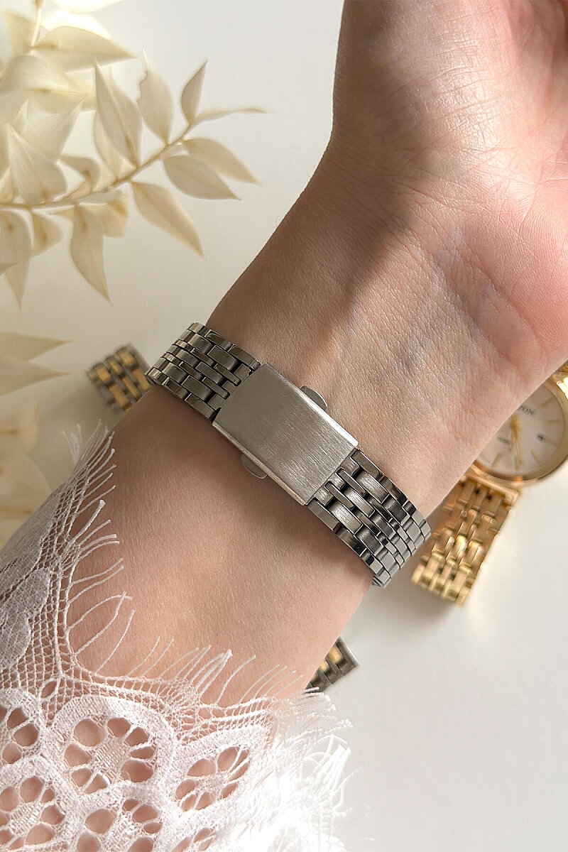 Lucia Silver Kadran Çelik Kordon Kadın Kol Saati - 3