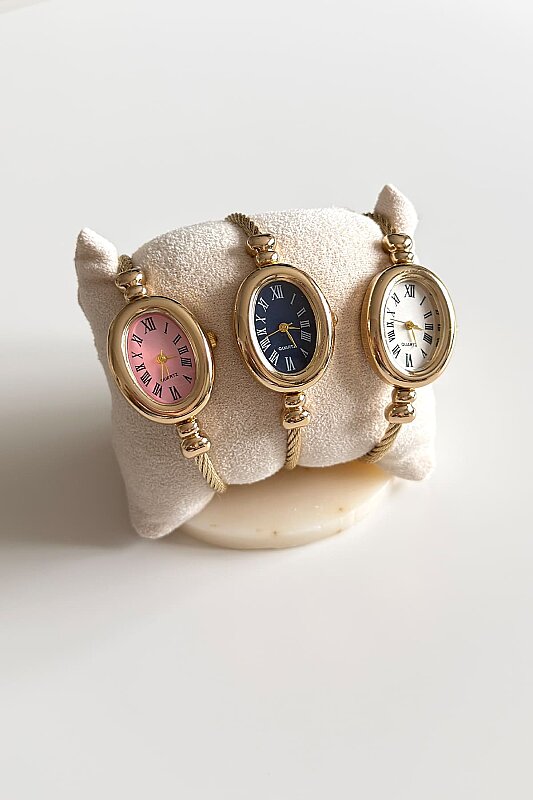 Lunia Lacivert Kadran Gold Kelepçe Kadın Kol Saati - 2