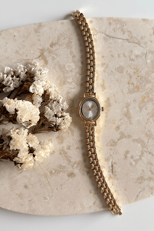Magic Ekru Kadranlı Gold Metal Kordon Kadın Kol Saati - 1