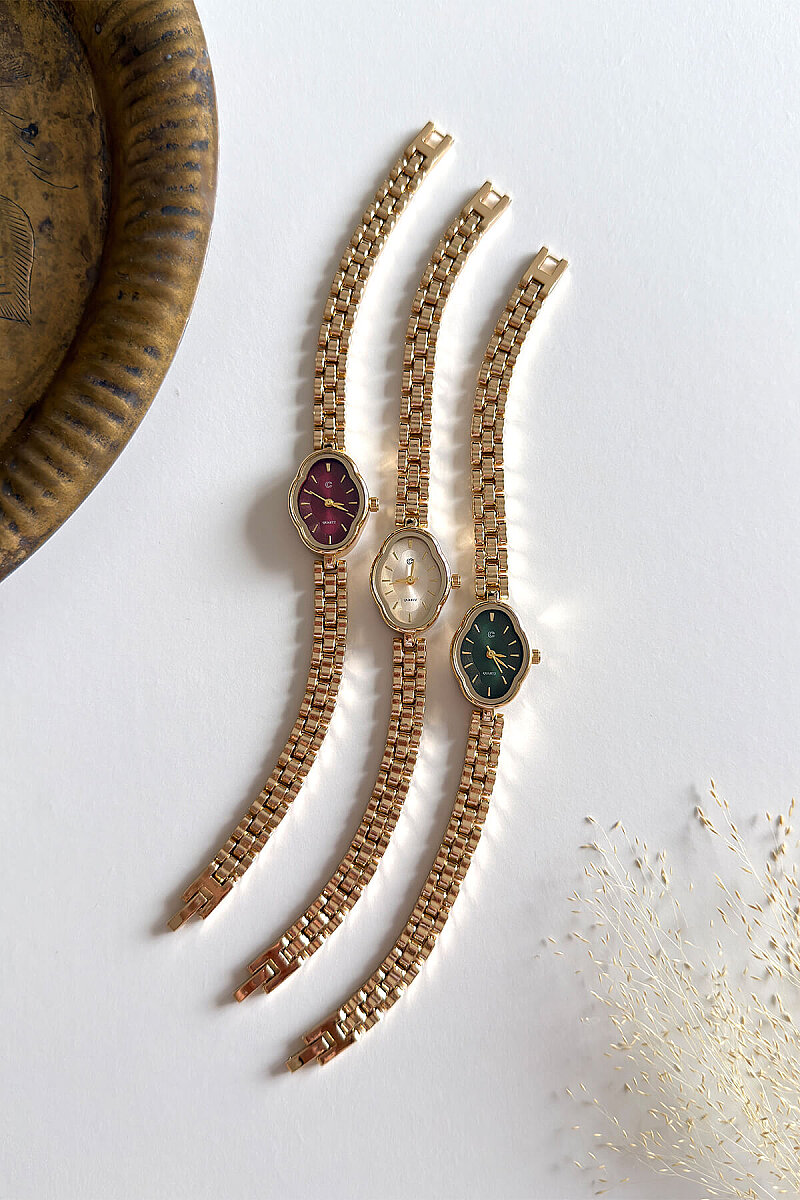 Neria Gold Kadran Metal Kordon Kadın Kol Saati - 2