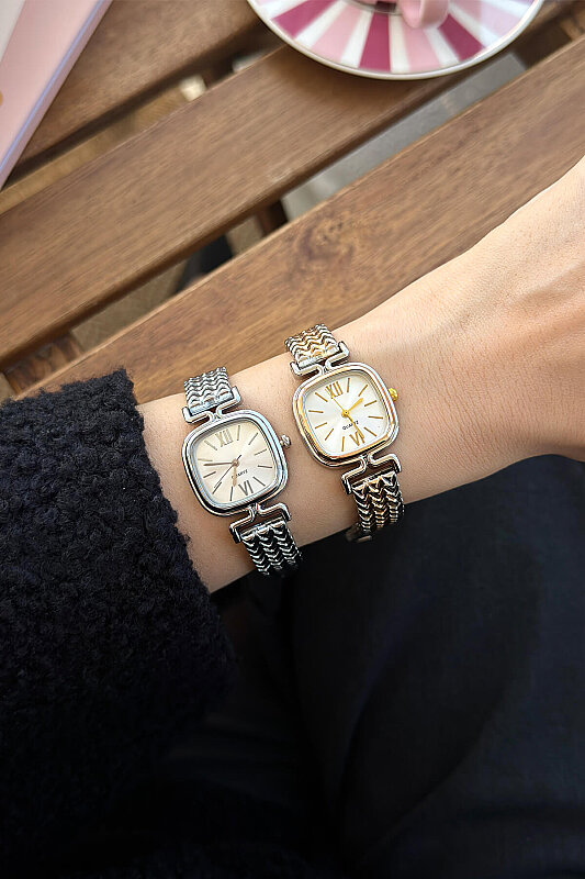 Noven Beyaz Kadran Silver Metal Kordon Kadın Kol Saati - 2