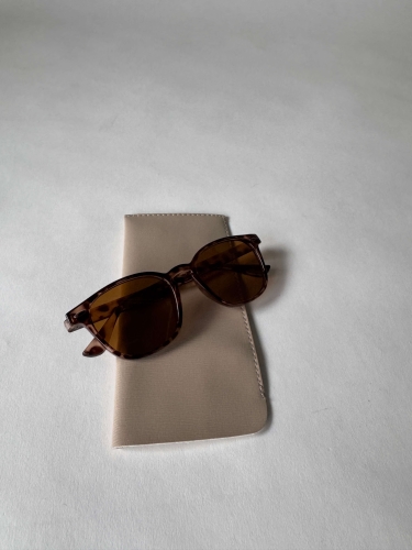 Cappmoda - NRM-0007 Kahverengi Cam Leopar Desenli Güneş Gözlüğü (1)
