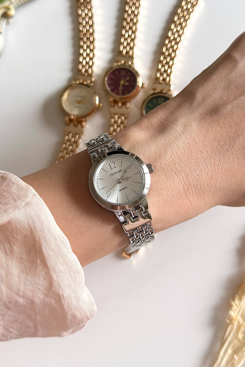 Nua Beyaz Kadran Silver Çelik Kordon Kadın Kol Saati - 1