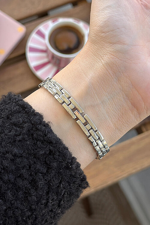 Olyra Bordo Kadran Silver Kordon Kadın Kol Saati - 2