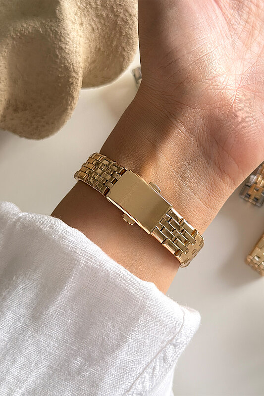 Orin Ekru Kadran Gold Metal Kadran Kadın Kol Saati - 3