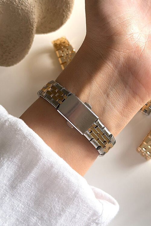 Orin Ekru Kadran Gold-Silver Metal Kadran Kadın Kol Saati - 3