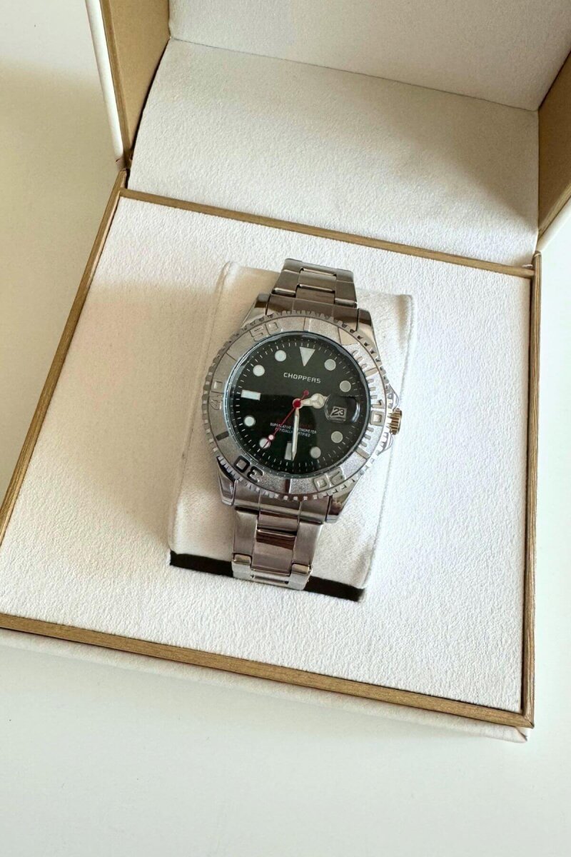 Orvex Yeşil Kadran Silver Kadran Erkek Kol Saati - 1