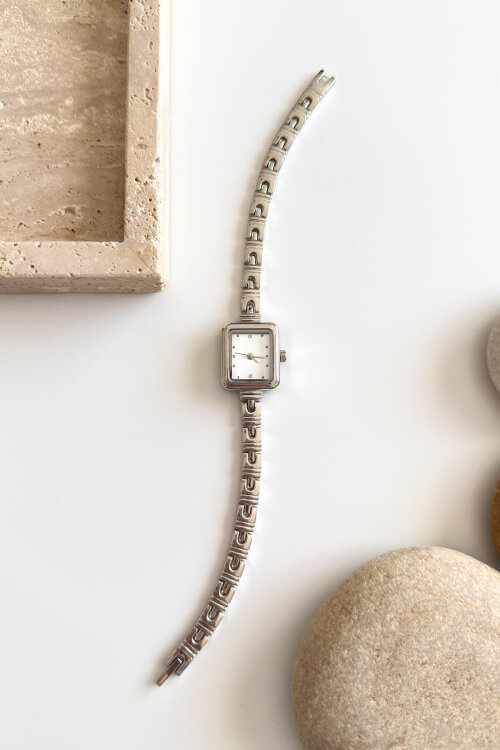 Paris Beyaz Silver Çelik Kordon Kadın Kol Saati