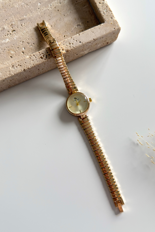 Pera Gold Kadran Gold Çelik Kordon Kadın Kol Saati