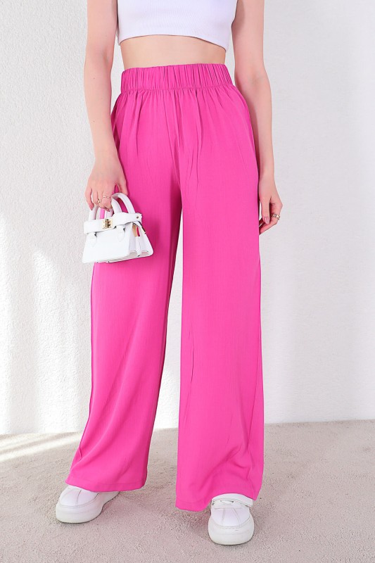 PNT-07301 Pembe Bol Paça Pantolon