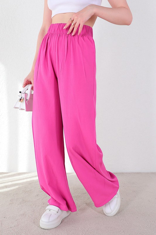 PNT-07301 Pembe Bol Paça Pantolon