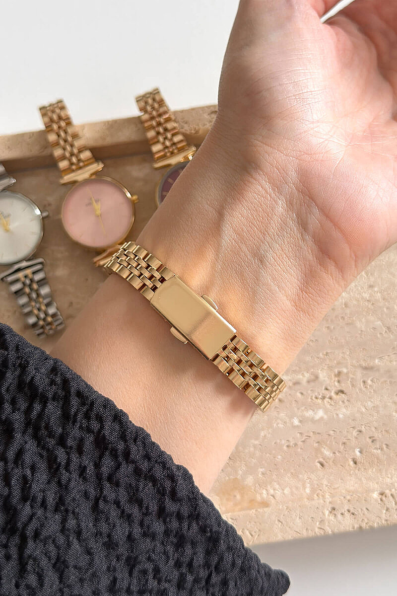 Rose Gold Kadran Çelik Kordon Kadın Kol Saati - 3