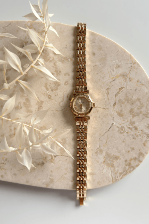 Selora Gold Kadran Çelik Kordon Kadın Kol Saati - 1