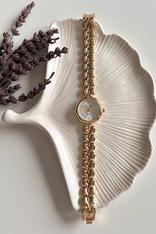 Serina Kadran Gold Çelik Kordon Kadın Kol Saati