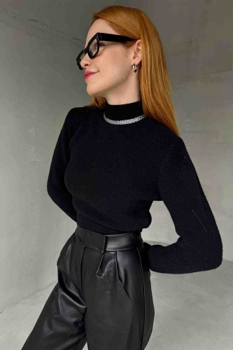 Cappmoda - ŞFF-0008 Siyah Şeffaf Cam Kalın Çerçeveli İmaj Gözlüğü (1)