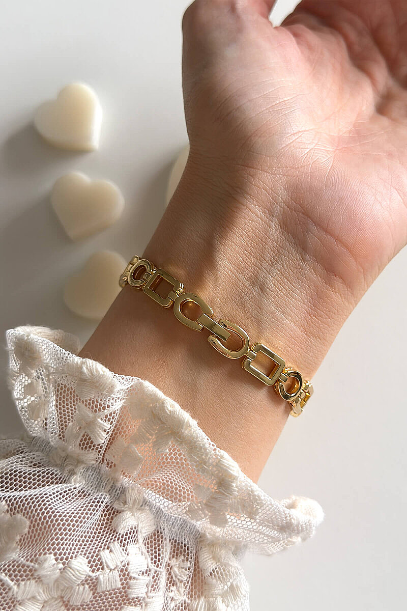 Sia Ekru Kadran Arı Charm Gold Metal Kordon Kadın Kol Saati - 3