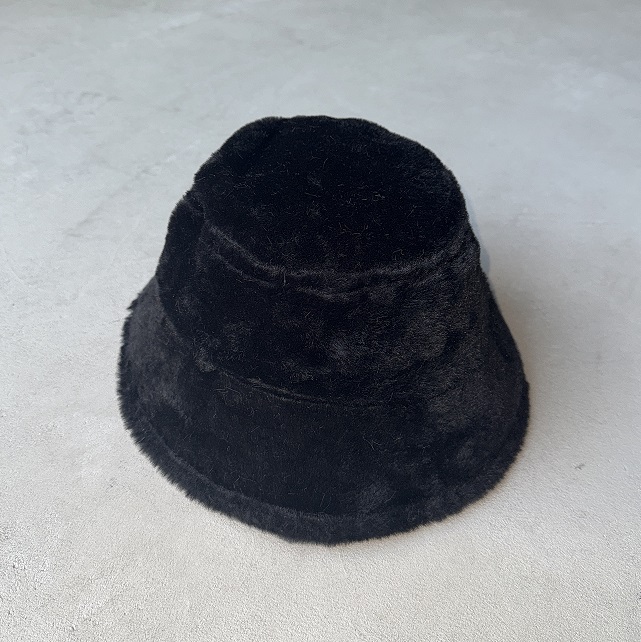 ŞPK-2003 Siyah Peluş Kumaş Bucket Şapka