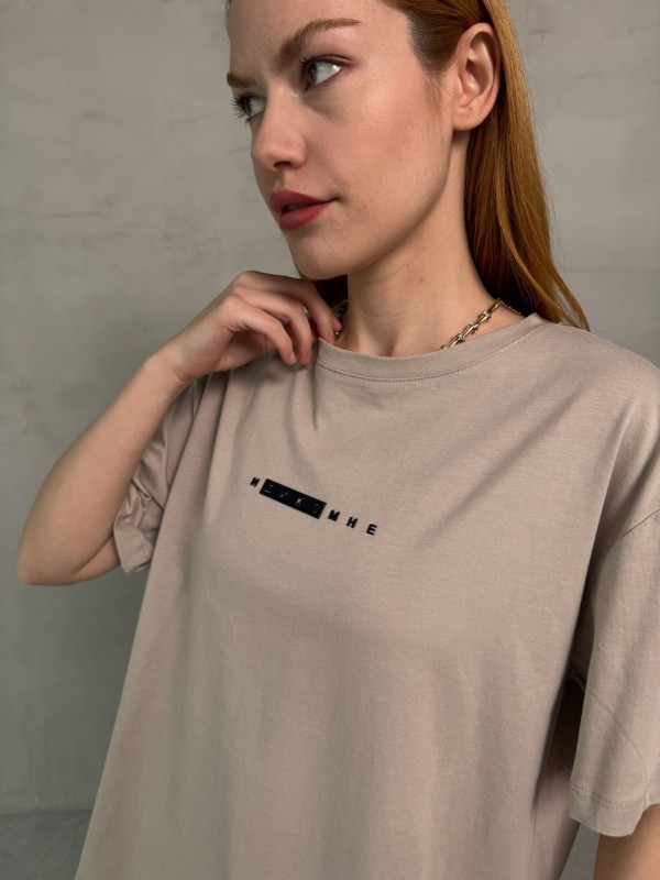 T-901 Vizon Rus Yazılı Enjeksiyon Baskı Bisiklet Yaka Tshirt