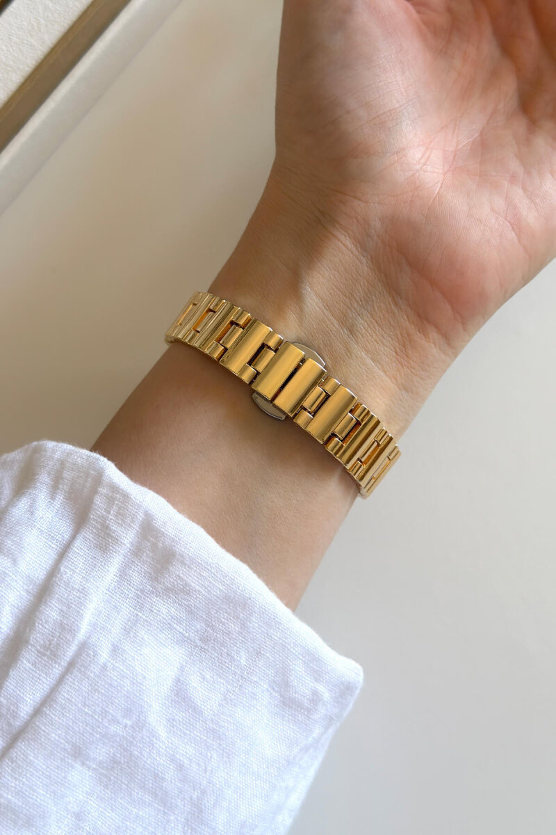 Versa Ekru Kadran Gold Kadın Kol Saati - 5