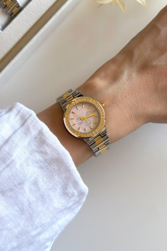 Versa Pudra Kadran Gold-Silver Kadın Kol Saati